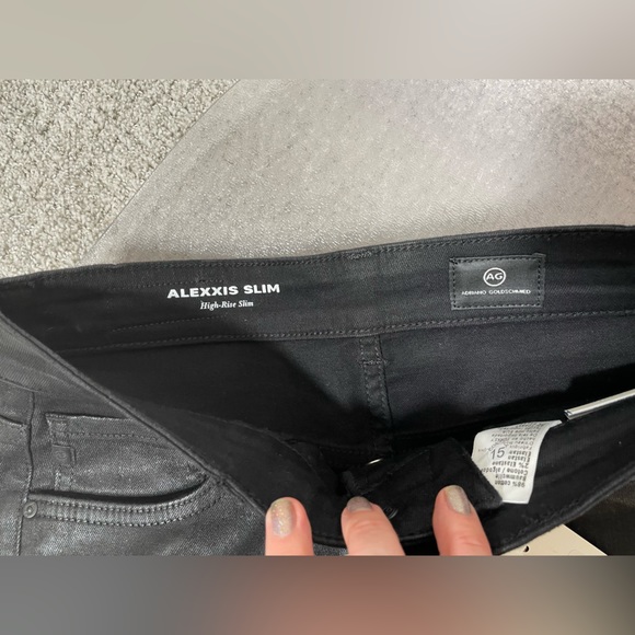 NWT AG Jeans sparkle waxed denim jeans. - Picture 4 of 5